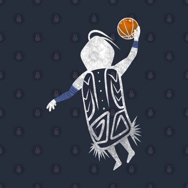 Dunking Basketball Player by Caving Designs