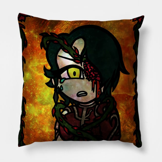 Scorned By The Rose's Thorns Pillow by ScribbleSketchScoo