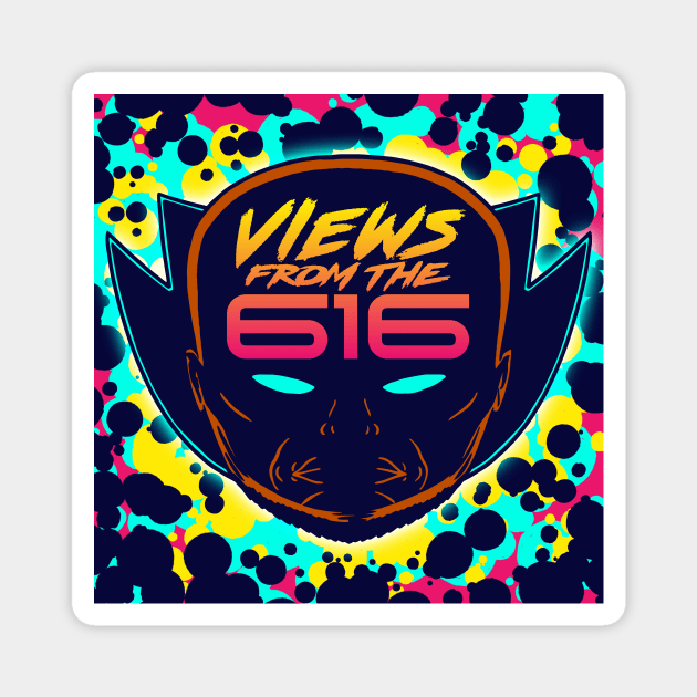 Miami Nights Views From The 616 Logo (Front Only) Magnet by ForAllNerds