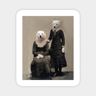 Polar Bear Girls Magnet