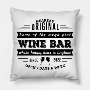 Hearsay Wine Bar Pillow