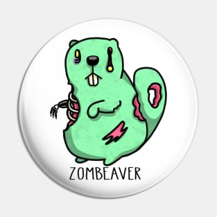 Zombeaver Pin