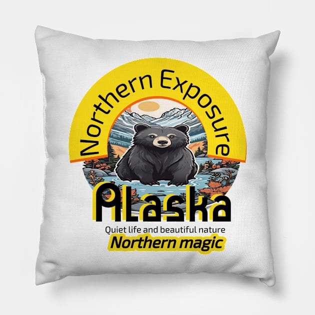 Alaska ,Northern Exposure Pillow by Human light 