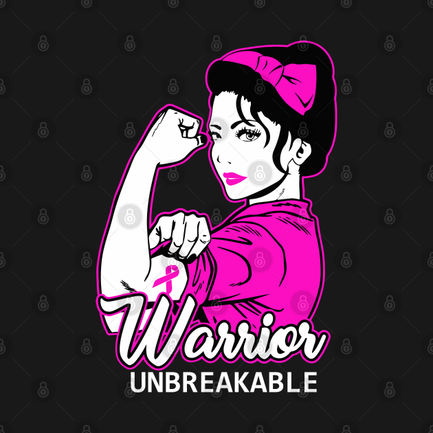 Disover Unbreakable | Breast Cancer Warrior - Breast Cancer - T-Shirt