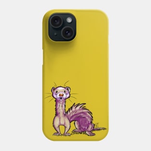 Ferret - White Tan Fur Phone Case