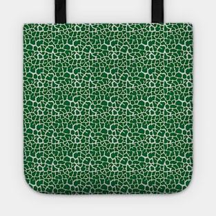 Elephant Print Skin Pattern Green Tote