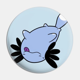 lying axolotl Pin