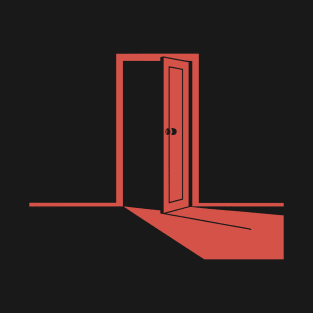 Just a Simple Red Door In The Dark T-Shirt