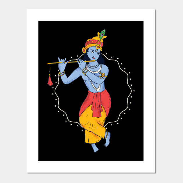 Lord Krishna - Krishna - Posters and Art Prints | TeePublic Lord Krishna - Krishna - Posters and Art Prints | TeePublic