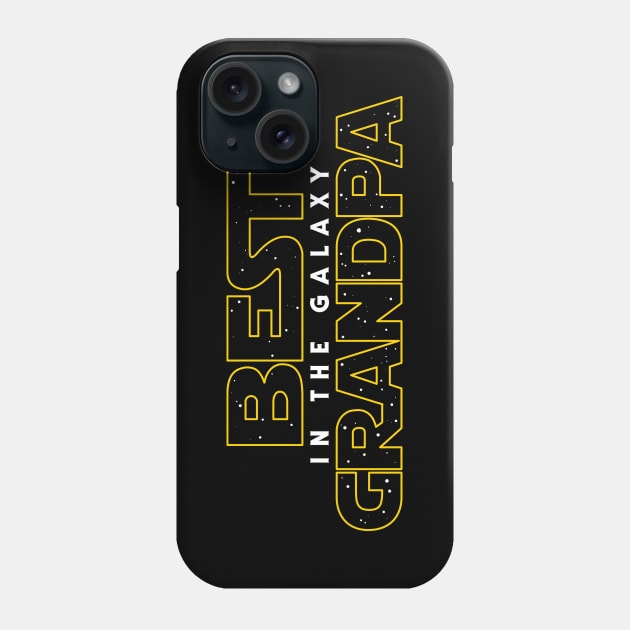 Best Grandpa in the Galaxy v2 Phone Case by Olipop