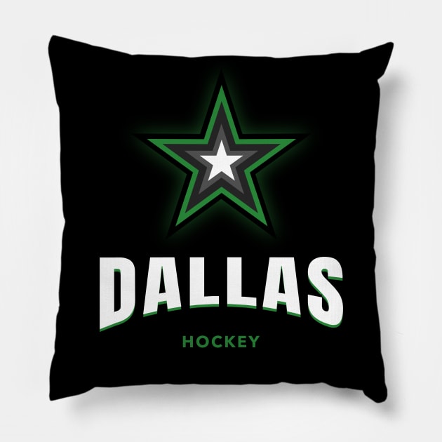 dallas stars hockey Pillow by BVHstudio