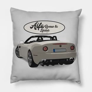 ALFA ROMEO 8C SPIDER White Back Pillow