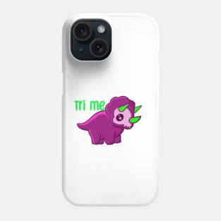 Trix the Tri Me Triceratops Phone Case