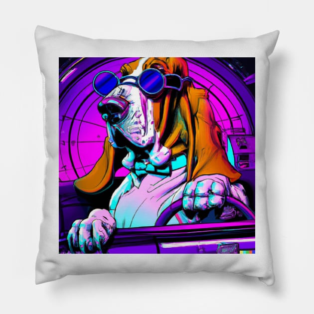 Long eared chauffeur Pillow by GhostlierNation