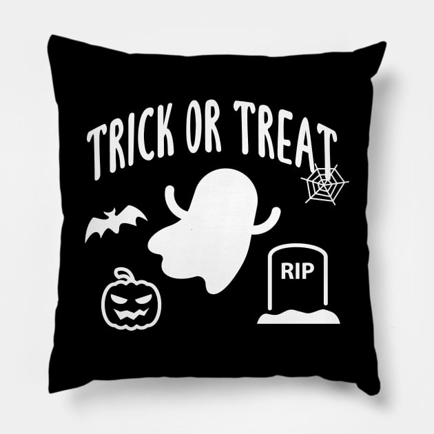 Trick or Treat - Halloween 2020 Pillow by quoteee