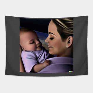 A mother and her baby Tapestry