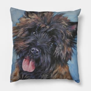 Cairn Terrier Fine Art Painting Pillow