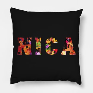 Nica Nicaragua Central America Pinolero Pillow