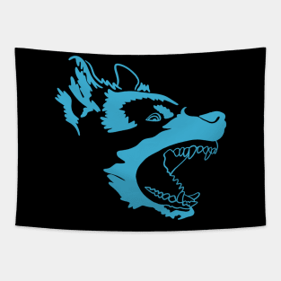 Angry Dog Barking German Shepherd Rescue Puppy Bark Tapestry