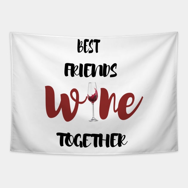 Wine Tasting - Wine Party - Wine Bachelorette Party - Wine Bridal Party - Bridesmaid - Napa - Girls Night Tapestry by ELMAARIF