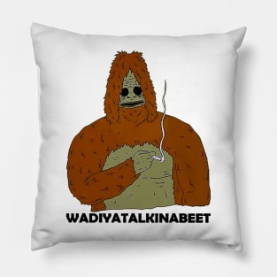 Sassy The Sasquatch Smoke Big Foot Pillow