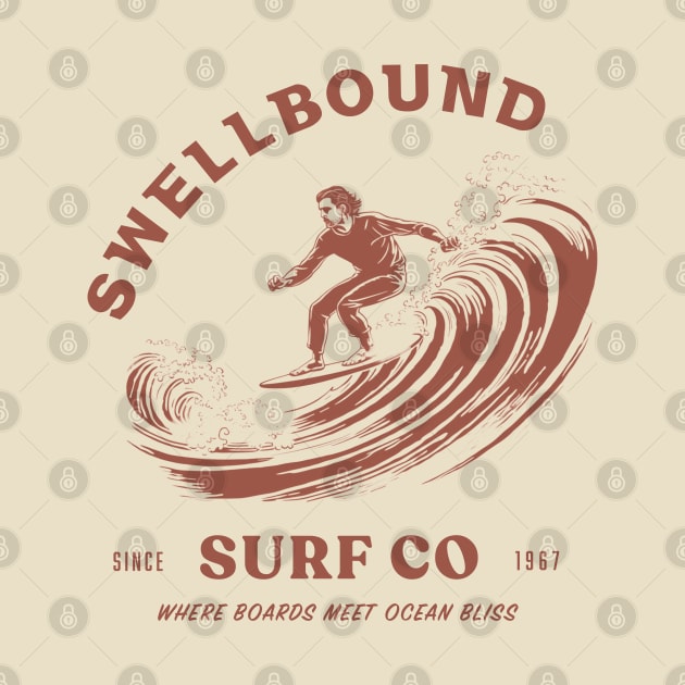 Vintage Surfing by Retro Travel Design