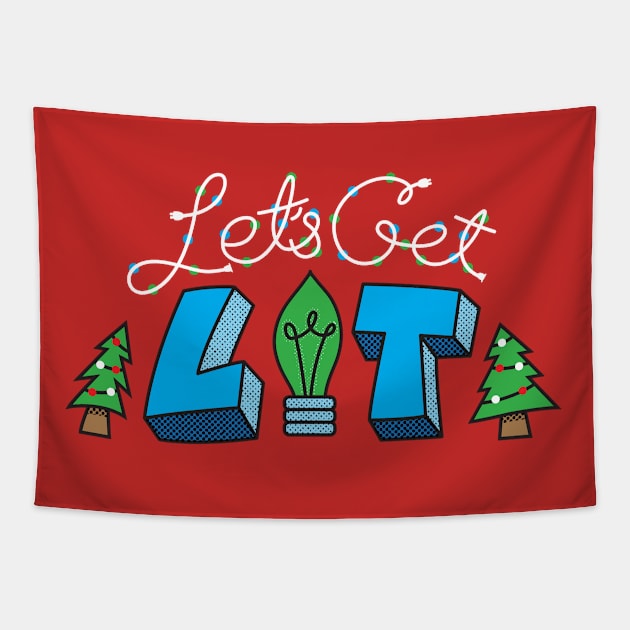 Let's Get Lit Tapestry by BretThomas