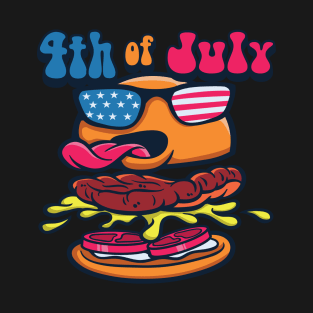 4th of July Burger T-Shirt