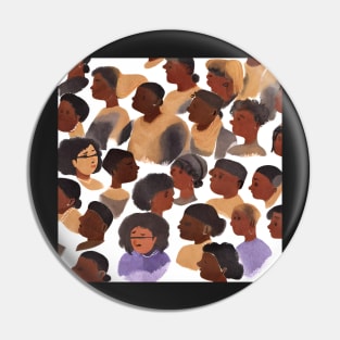 BLM Faces of Women Pin