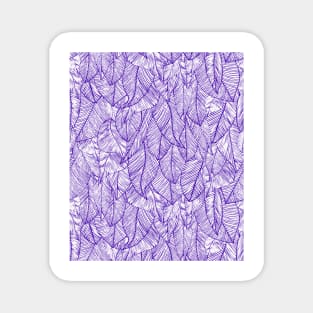 Purple Feather Angel Wings Print Magnet