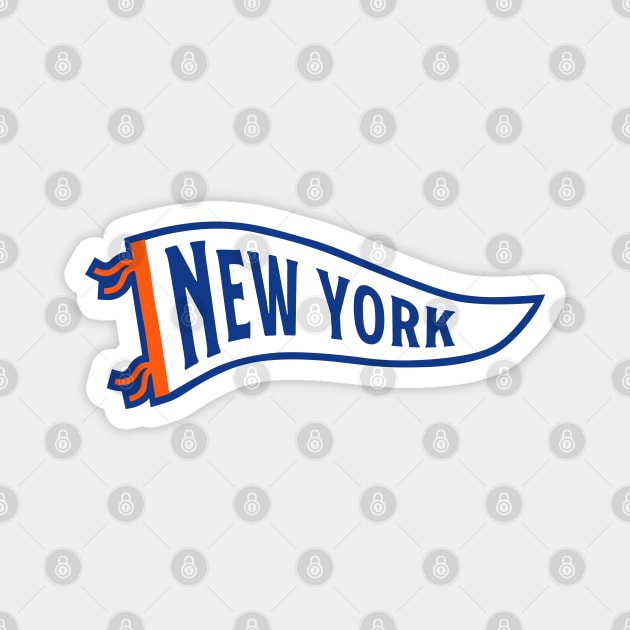 New York Pennant - Blue 1 Magnet by KFig21