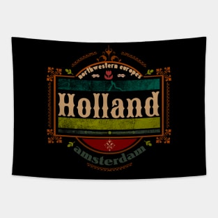 Amsterdam holland emblem logo vintage Tapestry