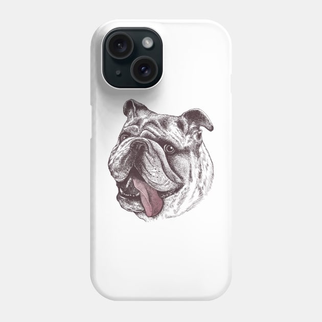 Bulldog Phone Case by rcaldwell