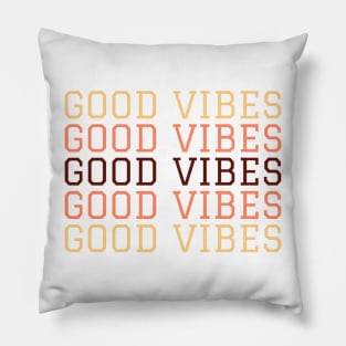 Good Vibes Quote - Motivational Quote - Aesthetic Quote Pillow