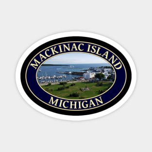 Mackinac Island and Harbor in Michigan Magnet