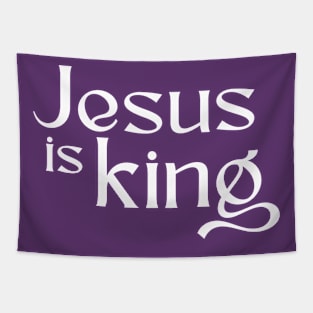 Jesus Is King Elegant Tapestry