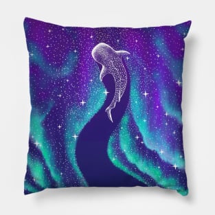 Star eater in northern lights Pillow