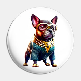 Frenchie in Oceanic Heroic Attire Version 3 Pin