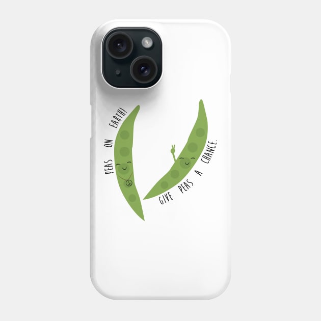 Peas Pun Phone Case by mariansar