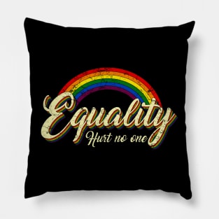 LGBT Equality Hurts No One Rainbow Lgbt Pride Pillow