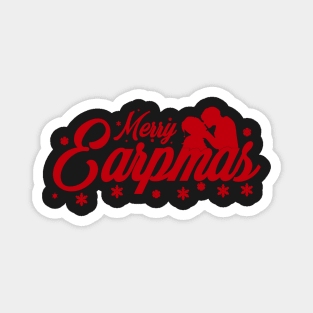 Wynonna Earp WayHaught Christmas - Red Font Magnet