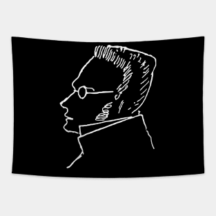 Max Stirner Sketch - Philosopher, Egoist, Anarchist Tapestry