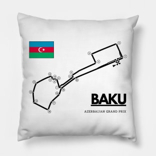 Baku F1 Track Azerbaijan Pillow