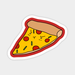 Grumpy Pizza Slice Magnet