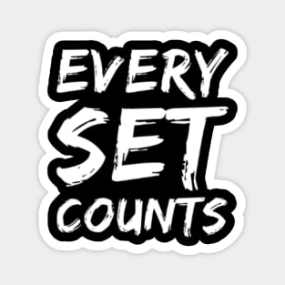 Every set counts Magnet