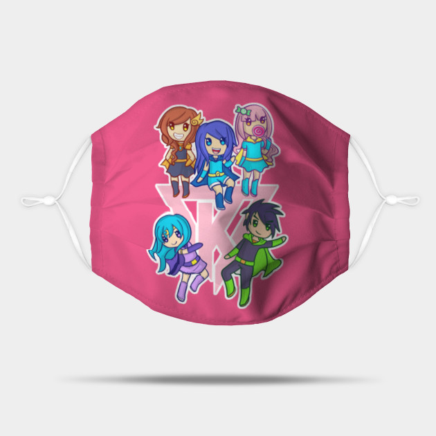 Funneh And The Krew Pink Its Funneh Mask Teepublic Uk - funneh and the krew roblox royale high