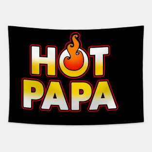 Hot Papa Cool Best Dad Gift For Fathers Tapestry