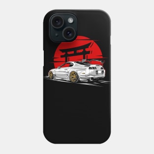 Supra 2JZ JDM Tuning Car 90s rising sun Phone Case