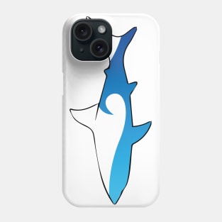 Surf the shark White Phone Case