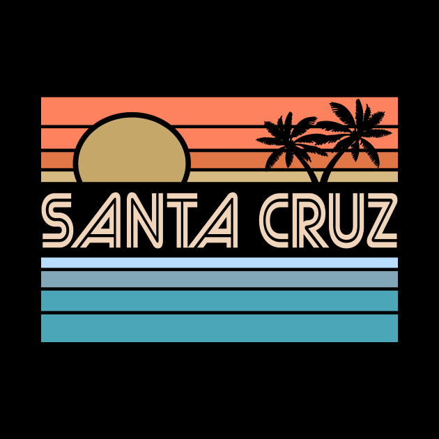 Santa Cruz California Sunset 70s 80s by Print-Dinner